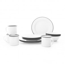 Crow Canyon Home Starter 16 Piece Dinnerware Set, Service for 4 CRHO1001
